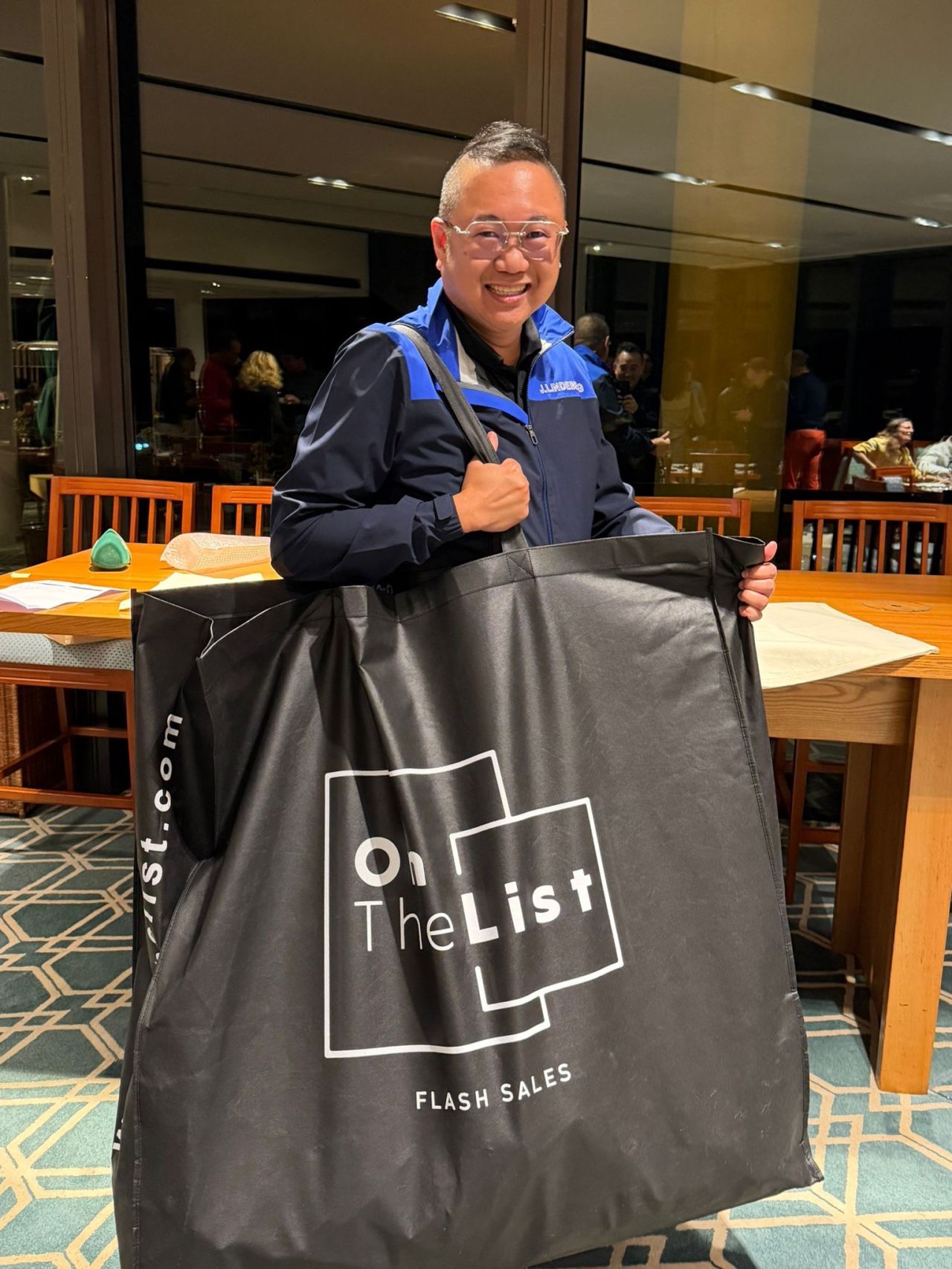 OnTheList branded merchandise from the Golf Day event